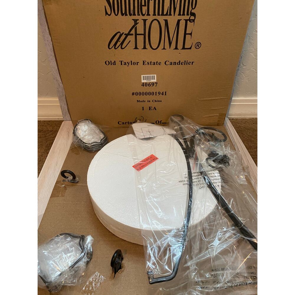 Southern Living At Home Old Taylor Estate Candelier Wrought Iron Candle Holder